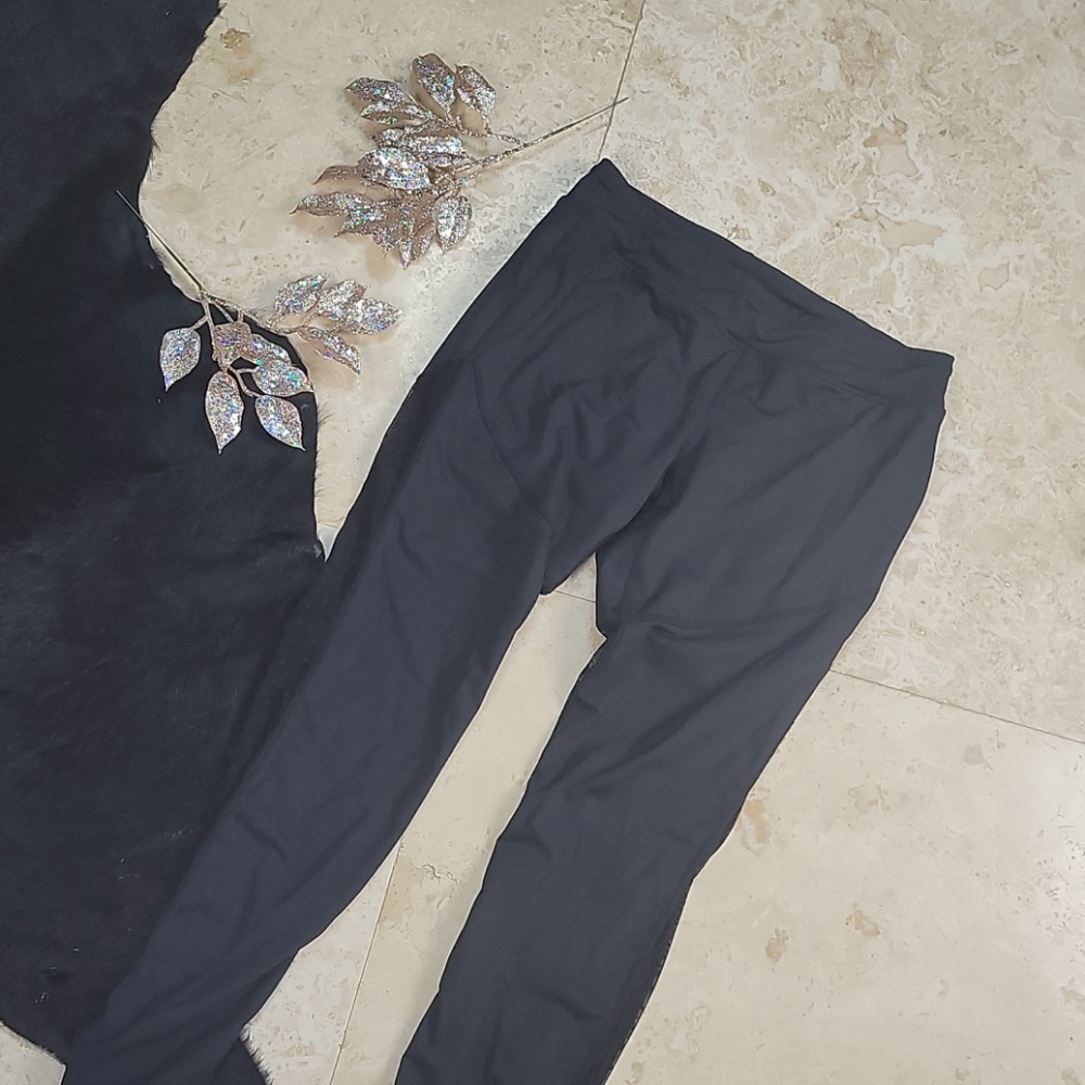 Capezio small black polkadot mesh leggings